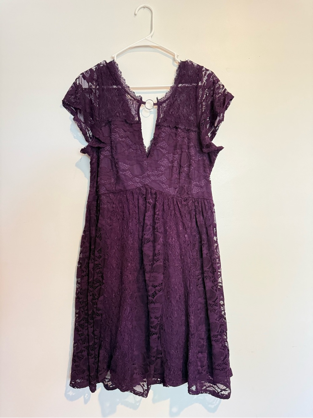 Torrid Purple Lace Fit & Flare Dress